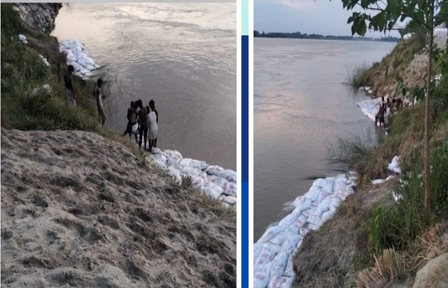 گنگا کے پانی کی سطح بڑھنے سے سیلاب کا خطرہ بڑھا، نشیبی علاقوں میں پھیلا پانی